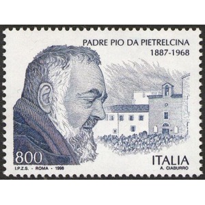 ITALIA - 1998 - 30° della morte di Padre Pio - 1 v.