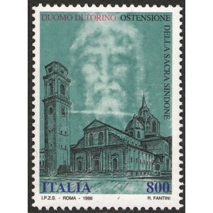 ITALIA - 1998 - 500° del Duomo di Torino ed ostensione della Sacra Sindone - 1 v.