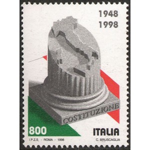 ITALIA - 1998 - 50° della Costituzione Italiana - 1 v.