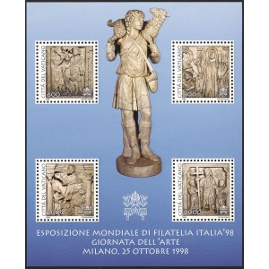 VATICANO - 1998 - Esposizione Italia '98: Giornata dell'Arte - 1 BF