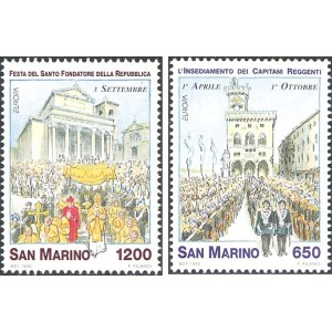SAN MARINO - 1998 - Europa: Festival e festività nazionali - 2 v.