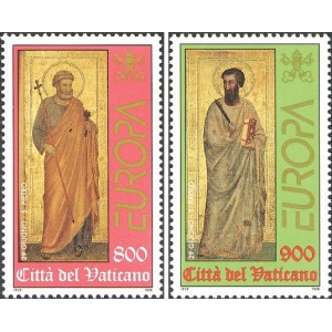 VATICANO - 1998 - Europa: Festival e festività nazionali - 2 v.