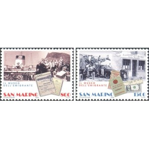 SAN MARINO - 1998 - Il museo dell'emigrante - 2 v.