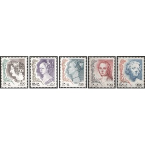 ITALIA - 1998 - La donna nell'arte (valori in Lire) - 5 v.