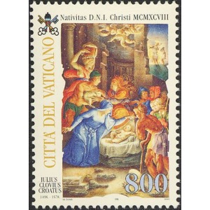 VATICANO - 1998 - Natale - 1 v. (E.C. di Vaticano con Croazia)