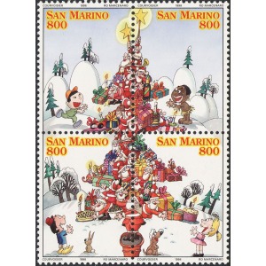 SAN MARINO - 1998 - Natale - 4 v. in blocco