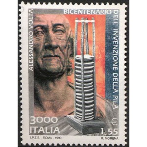 ITALIA - 1999 - 200° della Pila di Alessandro Volta - 1 v.