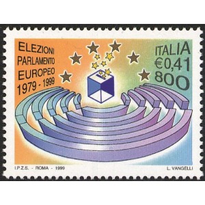 ITALIA - 1999 - 20° delle prime elezioni del Parlamento Europeo - 1 v.