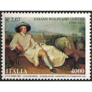 ITALIA - 1999 - 250° della nascita di Johann Wolfgang Goethe - 1 v.