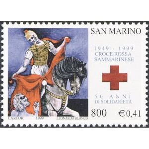 SAN MARINO - 1999 - 50° della Croce Rossa Sammarinese - 1 v.