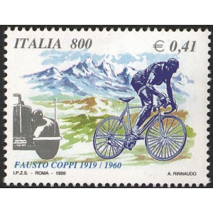 ITALIA - 1999 - 80° della nascita di Fausto Coppi - 1 v.