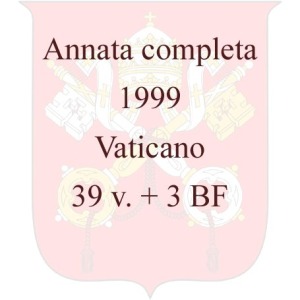 VATICANO - 1999 - Annata completa - 39 v. + 3 BF