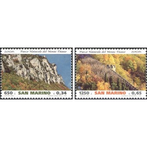 SAN MARINO - 1999 - Europa: Riserve e parchi naturali - 2 v.