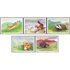 SAN MARINO - 1999 - Fauna sammarinese - 5 v.