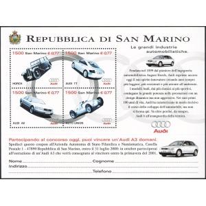 SAN MARINO - 1999 - Grandi industrie automobilistiche: Audi - 1 BF