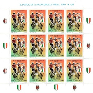 ITALIA - 1999 - Milan campione d'Italia - 1 MF da 12 v.