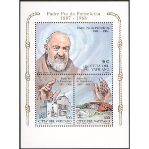 VATICANO - 1999 - Padre Pio da Pietrelcina - 1 BF