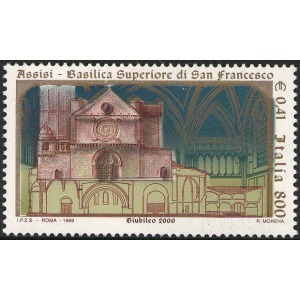ITALIA - 1999 - Riapertura della Basilica Superiore di San Francesco d'Assisi - 1 v.