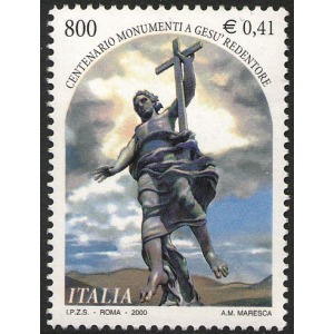ITALIA - 2000 - 100° dei Monumenti a Gesù Redentore - 1 v.