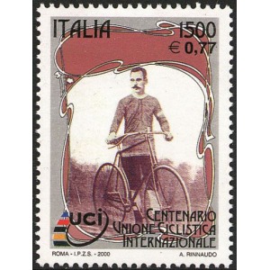 ITALIA - 2000 - 100° dell'Unione Ciclistica Internazionale - 1 v.