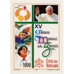 VATICANO - 2000 - 15° Giornata mondiale della gioventù - 1 v. da libretto