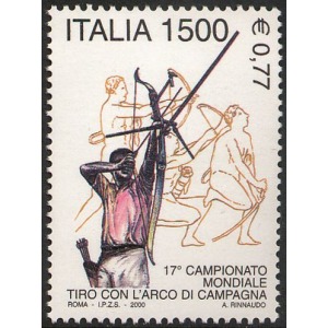 ITALIA - 2000 - 17° campionato mondiale di tiro con l'arco -1 v.