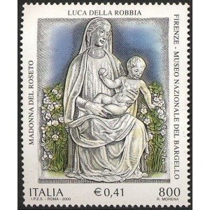 ITALIA - 2000 - 600° della nascita di Luca Della Robbia - 1 v.