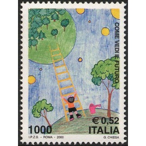 ITALIA - 2000 - Il futuro dei francobolli - 1 v.