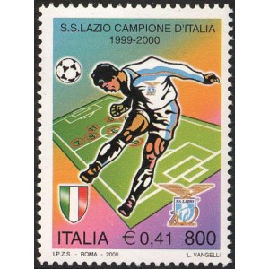 ITALIA - 2000 - Lazio campione d'Italia - 1 v.