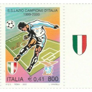 ITALIA - 2000 - Lazio campione d'Italia - 1 v. con bandella