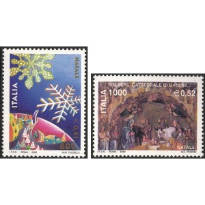 ITALIA - 2000 - Natale - 2 v.