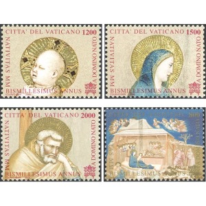 VATICANO - 2000 - Natale - 4 v.