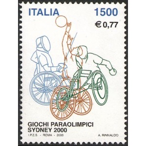 ITALIA - 2000 - Paraolimpiadi di Sidney 2000 - 1 v.