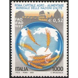 ITALIA - 2000 - Roma capitale agro-alimentare mondiale dell'ONU - 1 v.