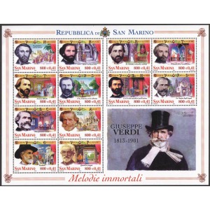 SAN MARINO - 2001 - 100° della morte di Giuseppe Verdi - 1 BF