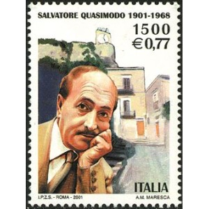 ITALIA - 2001 - 100° della nascita di Salvatore Quasimodo - 1 v.