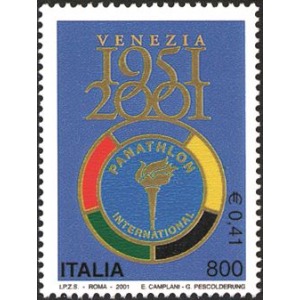 ITALIA - 2001 - 50° del Panathlon Interational - 1 v.