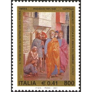 ITALIA - 2001 - 600° della nascita di Tommaso di ser Giovanni di Mone Cassai, detto il Masaccio - 1 v.