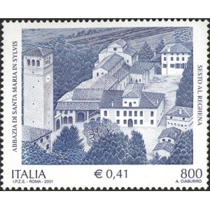 ITALIA - 2001 - Abbazia di Santa Maria di Sylvis, Sesto al Reghena - 1 v.