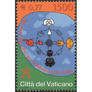 VATICANO - 2001 - Anno dell'ONU per il Dialogo fra le Civiltà - 1 v.