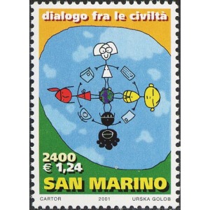 SAN MARINO - 2001 - Anno internazionale del Dialogo tra le Civiltà - 1 v.