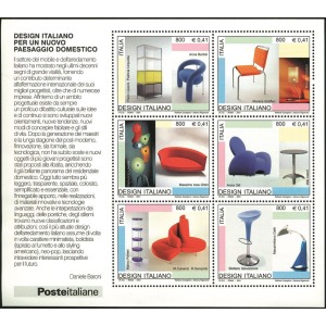 ITALIA - 2001 - Design italiano II serie - 1 BF