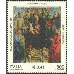 ITALIA - 2001 - Dipinto di Macrino D'Alba - 1 v.