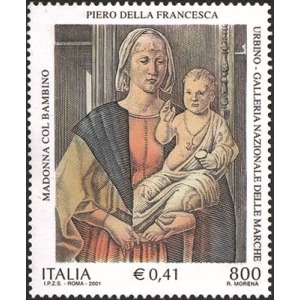 ITALIA - 2001 - Dipinto di Piero della Francesca - 1 v.