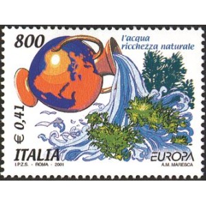 ITALIA - 2001 - Europa: L'acqua, ricchezza naturale - 1 v.