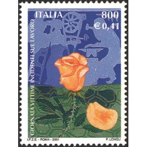 ITALIA - 2001 - Giornata delle vittime degli incidenti sul lavoro - 1 v.