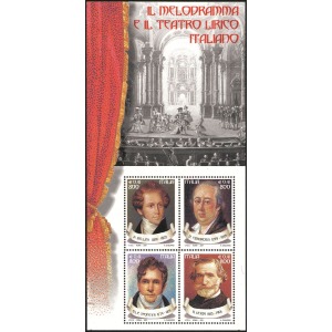 ITALIA - 2001 - Il melodramma e il teatro lirico italiano - 1 BF