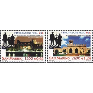 SAN MARINO - 2001 - L'emigrazione negli USA - 2 v.
