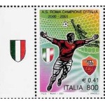 ITALIA - 2001 - Roma campione d'Italia - 1 v. con bandella
