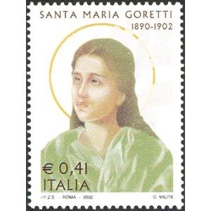 ITALIA - 2002 - 100° della morte di Santa Maria Goretti - 1 v.